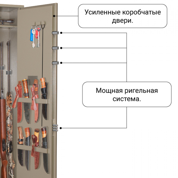 Оружейный шкаф Стрелок-104 EL K